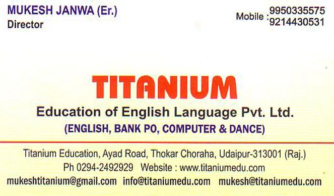 Titanium Education