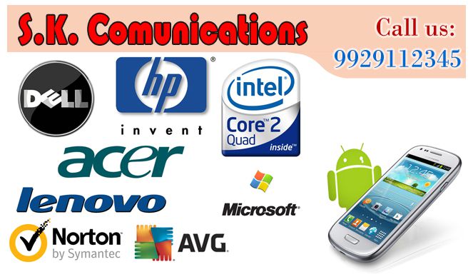 SK Communications | Best Computer Dealers in Udaipur | Computer Accessories Shop Udaipur